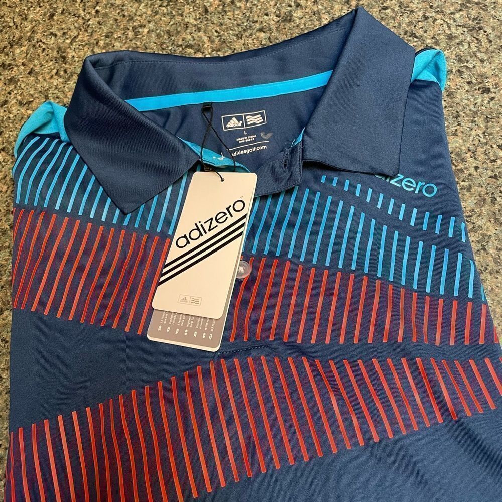 Adizero adidas golf polo. Large - Picture 3 of 9